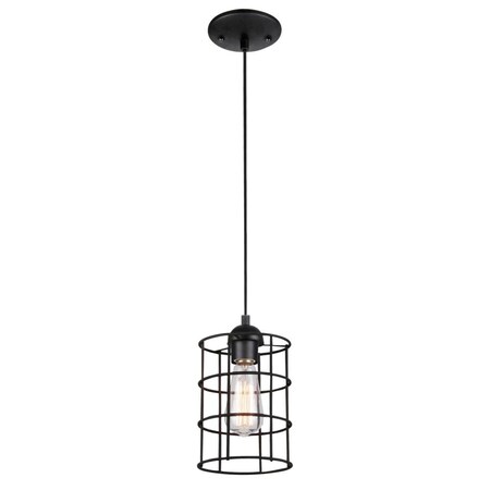 Westinghouse One-Light Adjustable Mini Pendant ORB Metal Cage Shade 6100600